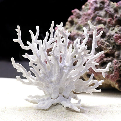 Artificial Aquarium Coral Ornament Plastic Fish Tank Plants Decoration for Aquarium Landscape (Pink)