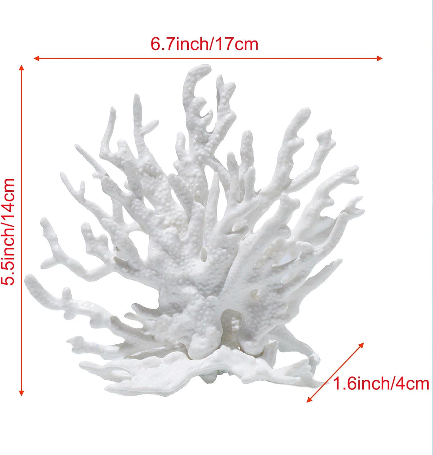 Artificial Aquarium Coral Ornament Plastic Fish Tank Plants Decoration for Aquarium Landscape (Pink)