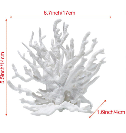 Artificial Aquarium Coral Ornament Plastic Fish Tank Plants Decoration for Aquarium Landscape (Pink)