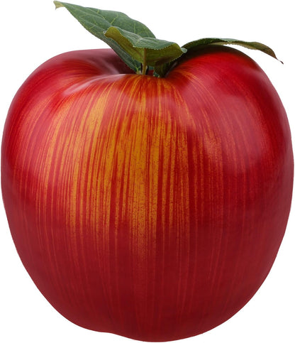 7.5inch Artificial Fake Red Apple Decoration Simulation Large Apple Fruit Model Party Festivals Christmas Ornaments for Home Kitchen Table