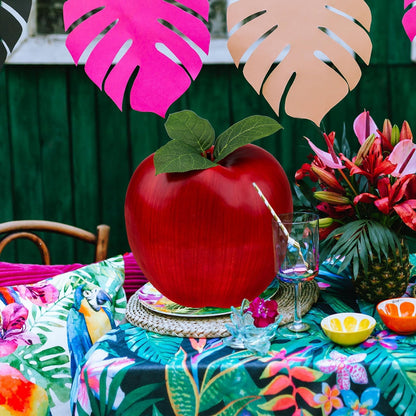 7.5inch Artificial Fake Red Apple Decoration Simulation Large Apple Fruit Model Party Festivals Christmas Ornaments for Home Kitchen Table