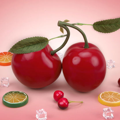 7.5inch Artificial Fake Red Apple Decoration Simulation Large Apple Fruit Model Party Festivals Christmas Ornaments for Home Kitchen Table