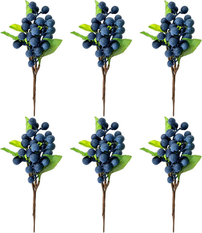 6 Pcs Artificial Lemon Branches Small Artificial Fruit Lemon Tree Greenery Decoration Faux Lemons Picks for Farmhouse Kitchen Home Table Decor Stem Fruits for Home Spring Summer Decor