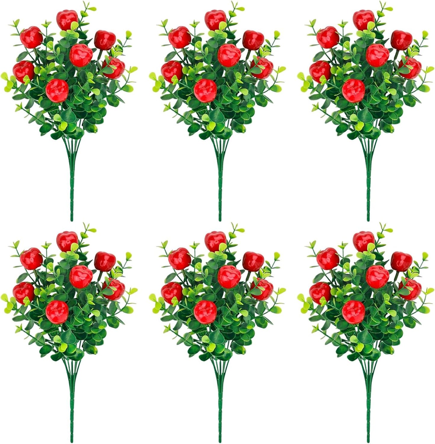 6 Pcs Artificial Lemon Branches Small Artificial Fruit Lemon Tree Greenery Decoration Faux Lemons Picks for Farmhouse Kitchen Home Table Decor Stem Fruits for Home Spring Summer Decor