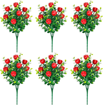 6 Pcs Artificial Lemon Branches Small Artificial Fruit Lemon Tree Greenery Decoration Faux Lemons Picks for Farmhouse Kitchen Home Table Decor Stem Fruits for Home Spring Summer Decor