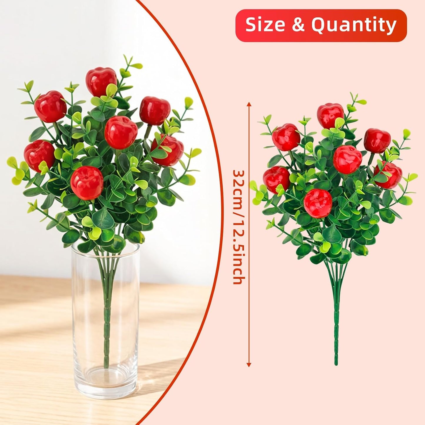 6 Pcs Artificial Lemon Branches Small Artificial Fruit Lemon Tree Greenery Decoration Faux Lemons Picks for Farmhouse Kitchen Home Table Decor Stem Fruits for Home Spring Summer Decor