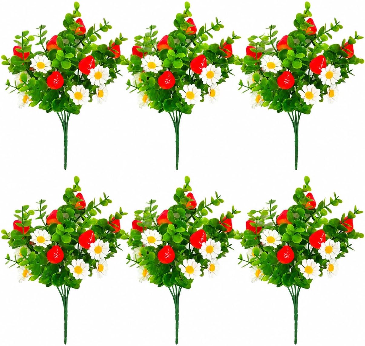 6 Pcs Artificial Lemon Branches Small Artificial Fruit Lemon Tree Greenery Decoration Faux Lemons Picks for Farmhouse Kitchen Home Table Decor Stem Fruits for Home Spring Summer Decor