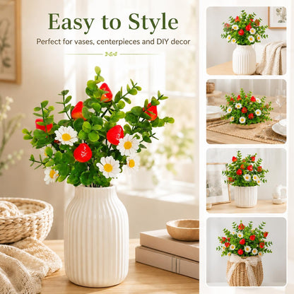 6 Pcs Artificial Lemon Branches Small Artificial Fruit Lemon Tree Greenery Decoration Faux Lemons Picks for Farmhouse Kitchen Home Table Decor Stem Fruits for Home Spring Summer Decor