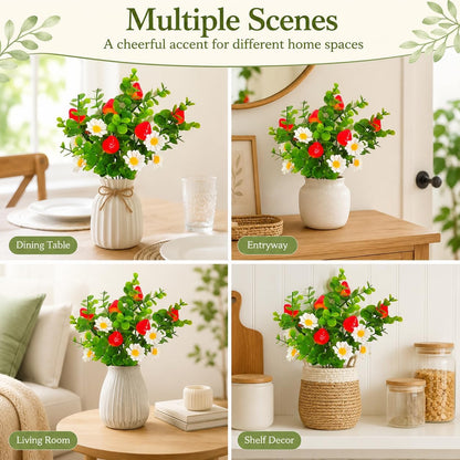 6 Pcs Artificial Lemon Branches Small Artificial Fruit Lemon Tree Greenery Decoration Faux Lemons Picks for Farmhouse Kitchen Home Table Decor Stem Fruits for Home Spring Summer Decor