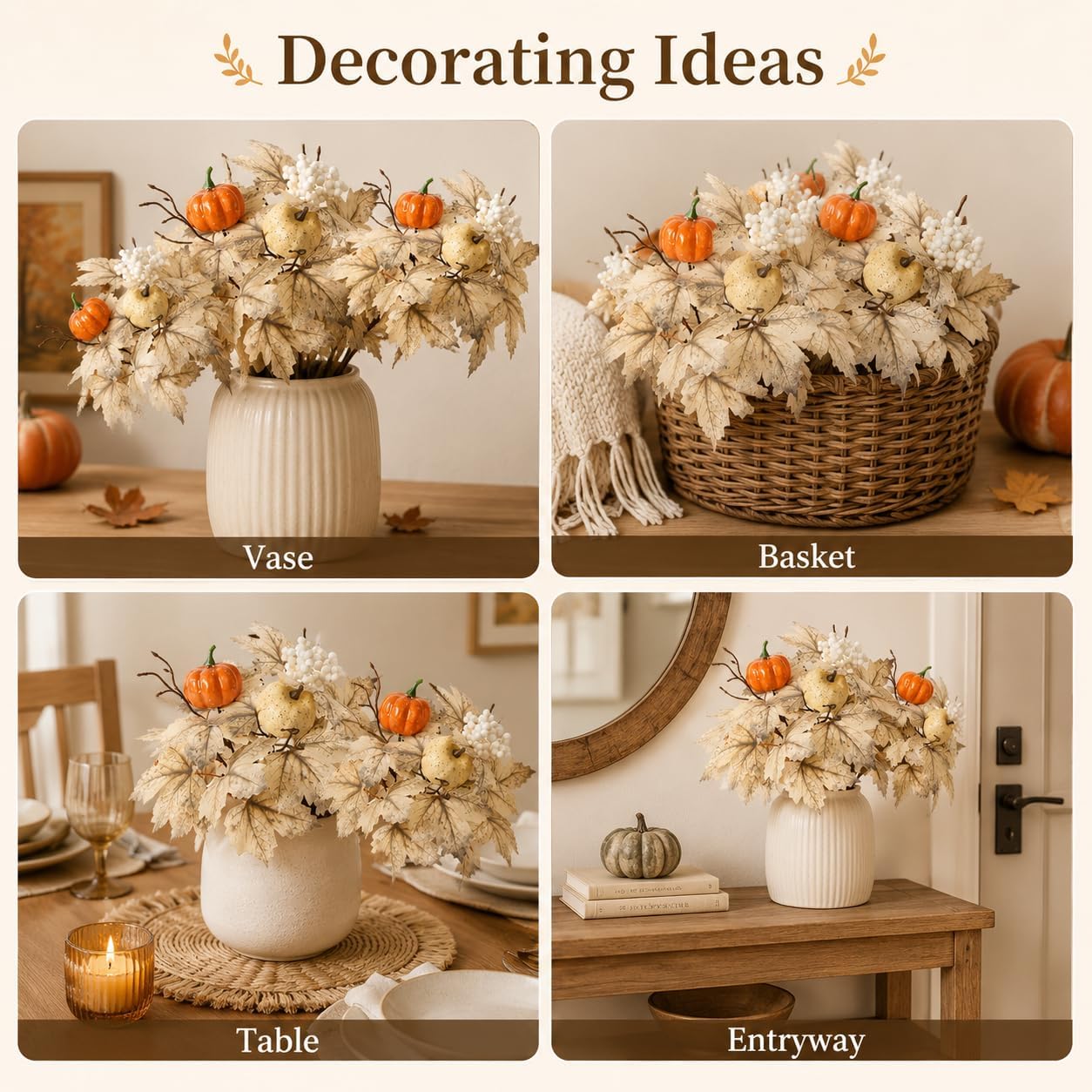 6 Pcs Artificial Lemon Branches Small Artificial Fruit Lemon Tree Greenery Decoration Faux Lemons Picks for Farmhouse Kitchen Home Table Decor Stem Fruits for Home Spring Summer Decor