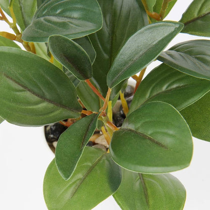 Artificial Plants Mini Camellia Potted Fake Plants Small Faux Plastic Plants Desk Plant Artificial Flowers with Vase for Home Office Desk Kitchen Garden Indoor Decor