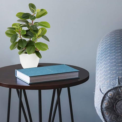 Artificial Plants Mini Camellia Potted Fake Plants Small Faux Plastic Plants Desk Plant Artificial Flowers with Vase for Home Office Desk Kitchen Garden Indoor Decor