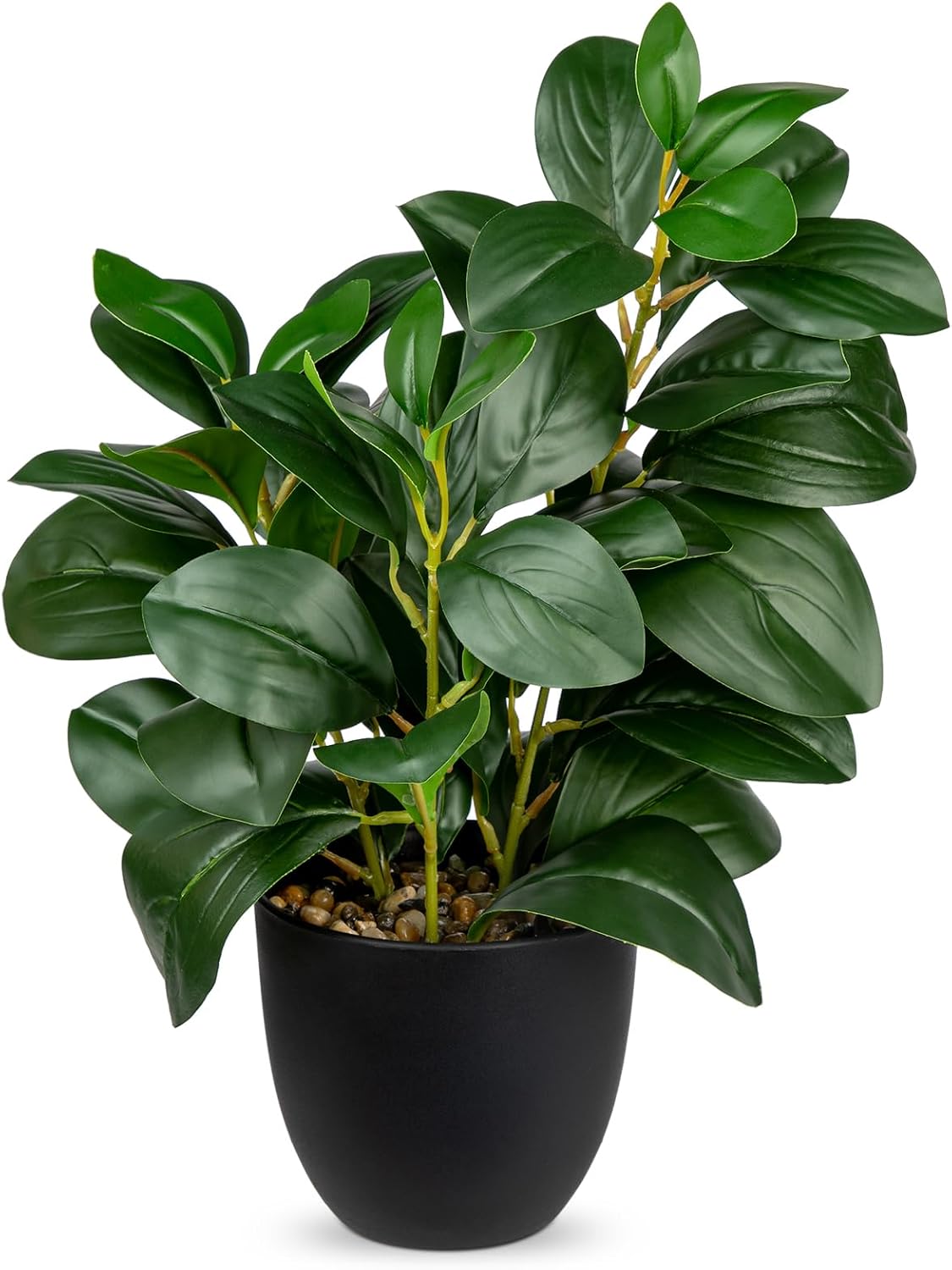 Artificial Plants Mini Camellia Potted Fake Plants Small Faux Plastic Plants Desk Plant Artificial Flowers with Vase for Home Office Desk Kitchen Garden Indoor Decor