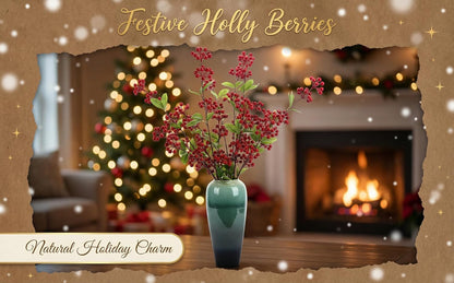 Artificial Pomegranate Tree Branches, 37 Inches, 3-Piece Set | Artificial Autumn Tree Branches, Silk Leaves, Christmas Decoration, Thanksgiving Central Decoration, Wedding Decoration
