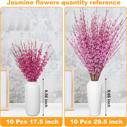 4Pcs Artificial Tulips Flower Stems for Valentine’s Day Anniversary Decor | 17.3" Faux Tulip Flower Bouquet Short Stems Vase Filler Home Mother's Day Wedding Table Centerpieces DIY Wreath Gift Decor