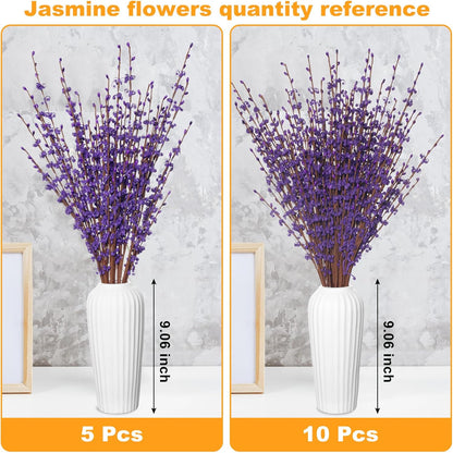 4Pcs Artificial Tulips Flower Stems for Valentine’s Day Anniversary Decor | 17.3" Faux Tulip Flower Bouquet Short Stems Vase Filler Home Mother's Day Wedding Table Centerpieces DIY Wreath Gift Decor