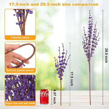 4Pcs Artificial Tulips Flower Stems for Valentine’s Day Anniversary Decor | 17.3" Faux Tulip Flower Bouquet Short Stems Vase Filler Home Mother's Day Wedding Table Centerpieces DIY Wreath Gift Decor