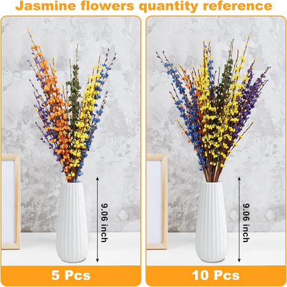 4Pcs Artificial Tulips Flower Stems for Valentine’s Day Anniversary Decor | 17.3" Faux Tulip Flower Bouquet Short Stems Vase Filler Home Mother's Day Wedding Table Centerpieces DIY Wreath Gift Decor