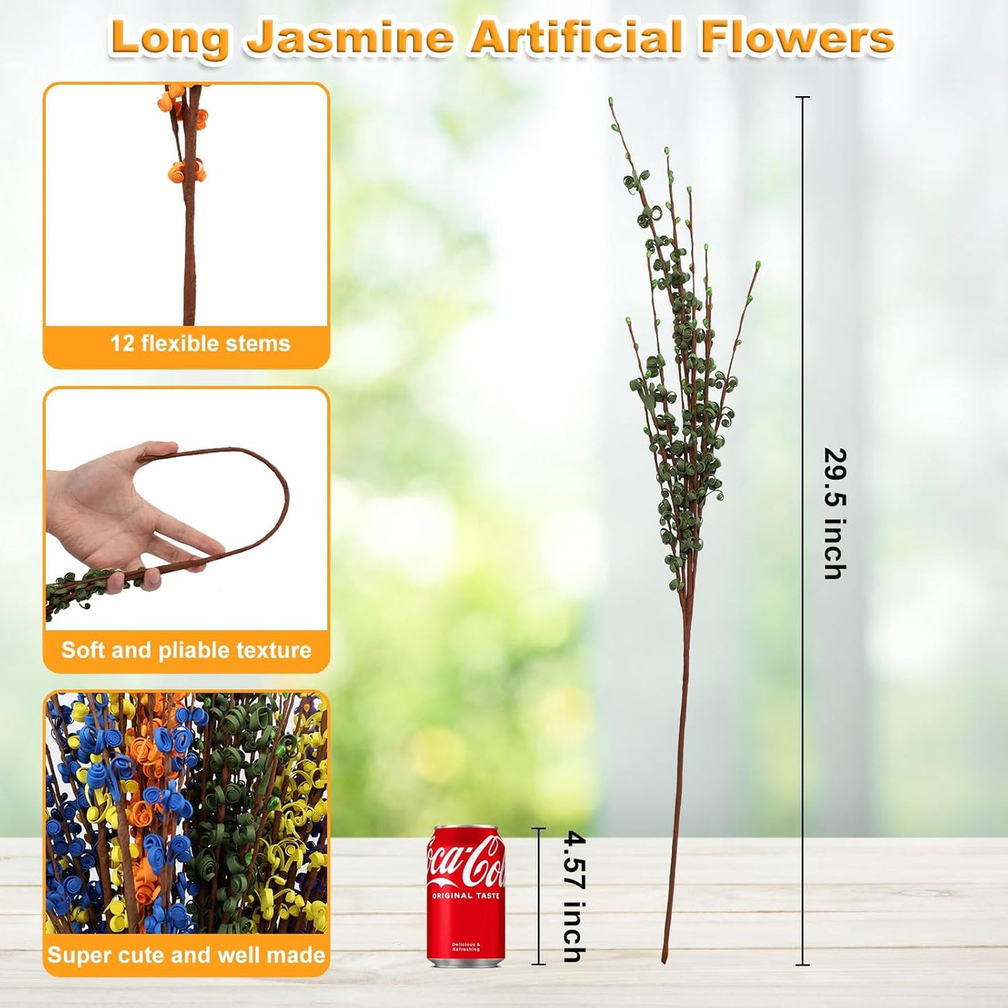 4Pcs Artificial Tulips Flower Stems for Valentine’s Day Anniversary Decor | 17.3" Faux Tulip Flower Bouquet Short Stems Vase Filler Home Mother's Day Wedding Table Centerpieces DIY Wreath Gift Decor