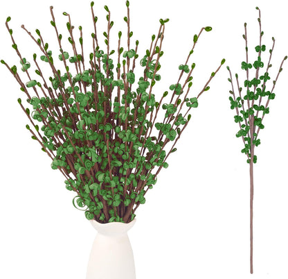 4Pcs Artificial Tulips Flower Stems for Valentine’s Day Anniversary Decor | 17.3" Faux Tulip Flower Bouquet Short Stems Vase Filler Home Mother's Day Wedding Table Centerpieces DIY Wreath Gift Decor