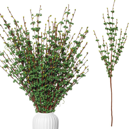4Pcs Artificial Tulips Flower Stems for Valentine’s Day Anniversary Decor | 17.3" Faux Tulip Flower Bouquet Short Stems Vase Filler Home Mother's Day Wedding Table Centerpieces DIY Wreath Gift Decor