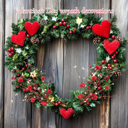 4Pcs Artificial Tulips Flower Stems for Valentine’s Day Anniversary Decor | 17.3" Faux Tulip Flower Bouquet Short Stems Vase Filler Home Mother's Day Wedding Table Centerpieces DIY Wreath Gift Decor