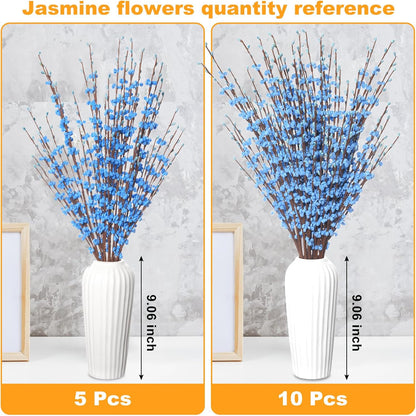 4Pcs Artificial Tulips Flower Stems for Valentine’s Day Anniversary Decor | 17.3" Faux Tulip Flower Bouquet Short Stems Vase Filler Home Mother's Day Wedding Table Centerpieces DIY Wreath Gift Decor