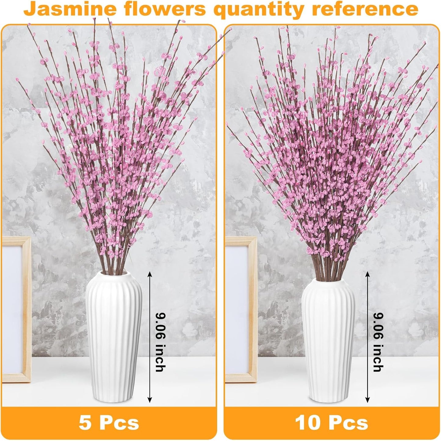 4Pcs Artificial Tulips Flower Stems for Valentine’s Day Anniversary Decor | 17.3" Faux Tulip Flower Bouquet Short Stems Vase Filler Home Mother's Day Wedding Table Centerpieces DIY Wreath Gift Decor