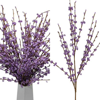 4Pcs Artificial Tulips Flower Stems for Valentine’s Day Anniversary Decor | 17.3" Faux Tulip Flower Bouquet Short Stems Vase Filler Home Mother's Day Wedding Table Centerpieces DIY Wreath Gift Decor