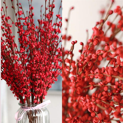 4Pcs Artificial Tulips Flower Stems for Valentine’s Day Anniversary Decor | 17.3" Faux Tulip Flower Bouquet Short Stems Vase Filler Home Mother's Day Wedding Table Centerpieces DIY Wreath Gift Decor