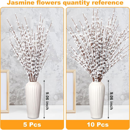 4Pcs Artificial Tulips Flower Stems for Valentine’s Day Anniversary Decor | 17.3" Faux Tulip Flower Bouquet Short Stems Vase Filler Home Mother's Day Wedding Table Centerpieces DIY Wreath Gift Decor