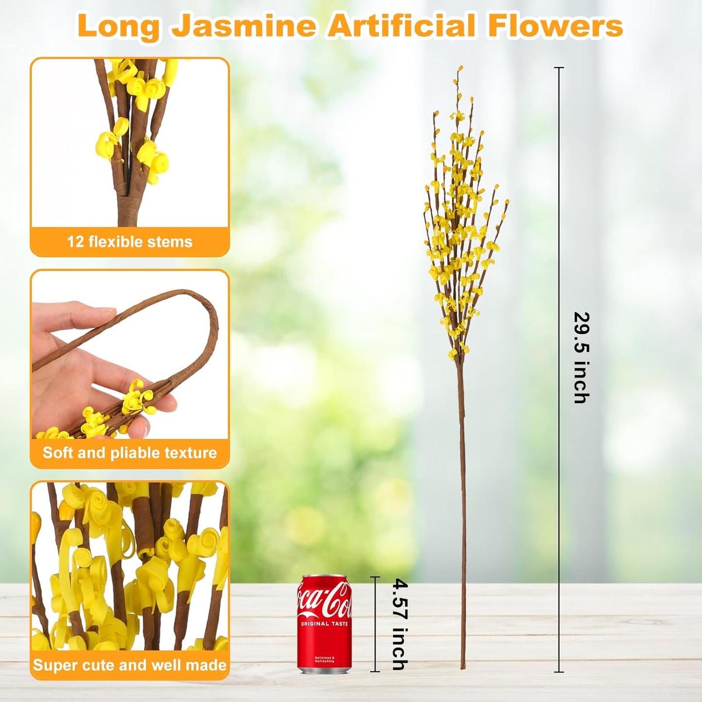 4Pcs Artificial Tulips Flower Stems for Valentine’s Day Anniversary Decor | 17.3" Faux Tulip Flower Bouquet Short Stems Vase Filler Home Mother's Day Wedding Table Centerpieces DIY Wreath Gift Decor