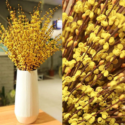 4Pcs Artificial Tulips Flower Stems for Valentine’s Day Anniversary Decor | 17.3" Faux Tulip Flower Bouquet Short Stems Vase Filler Home Mother's Day Wedding Table Centerpieces DIY Wreath Gift Decor