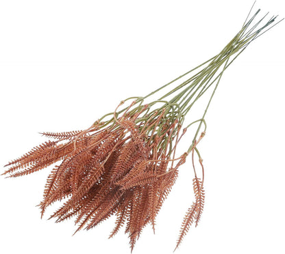 Artificial Bunny Tail Grass Stems Fake Plant Decor Brown Simulation Grass Bouquet DIY Floral Arrangement for Home Wedding Centerpiece
