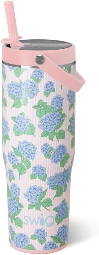30oz Leakproof To-Go Tumbler with Handle, Lemon Meringue | Leakproof Lid - Triple Insulated Stainless Steel - Handle & Straw Included - Cup Holder Friendly - Dishwasher Safe