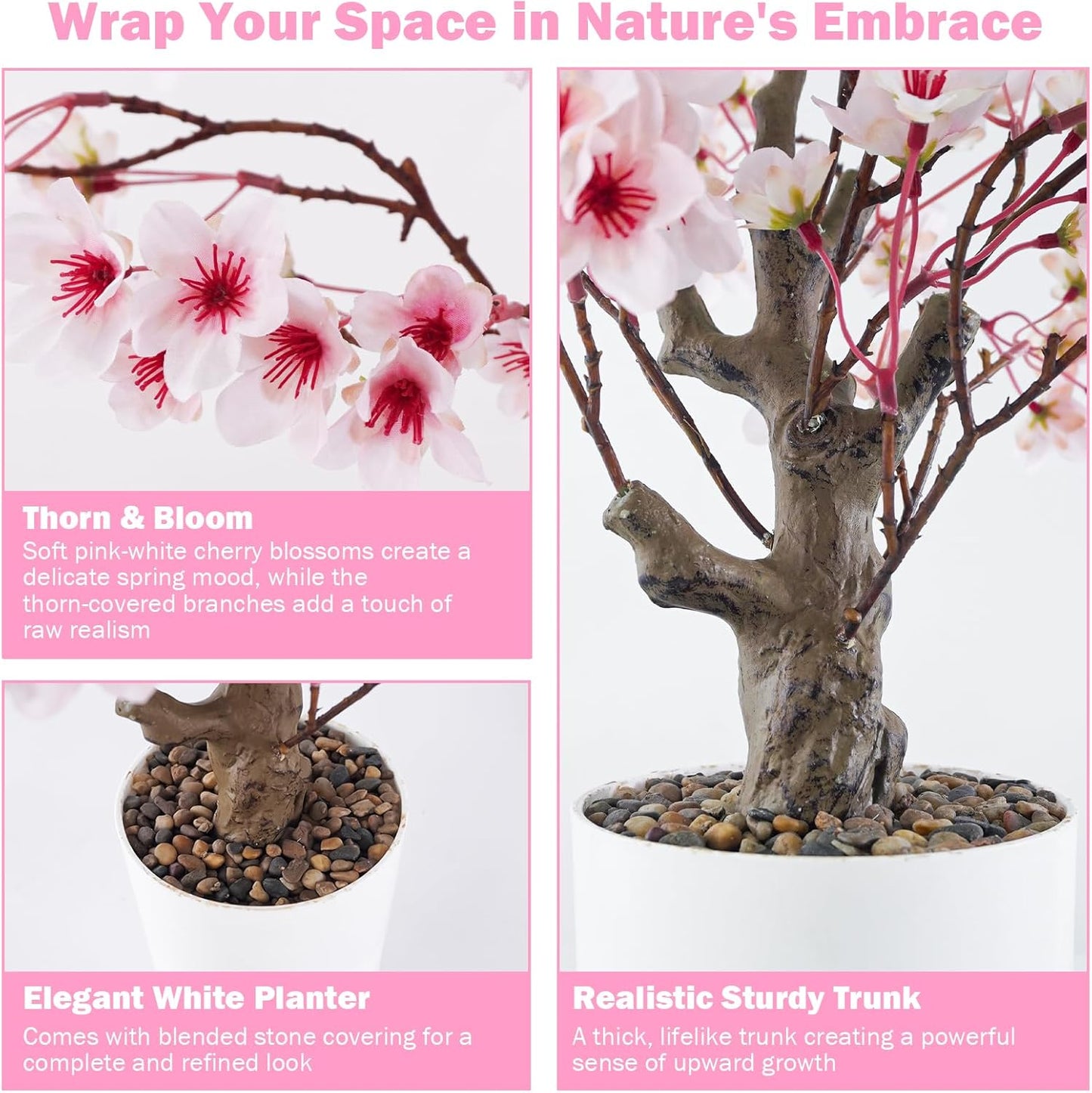 Artificial Fall Maple Tree 2FT, Faux Potted Tree Indoor | Realistic Small Artificial Fall Maple Tree for Tabletop, Desk, Shelf & Home Decor