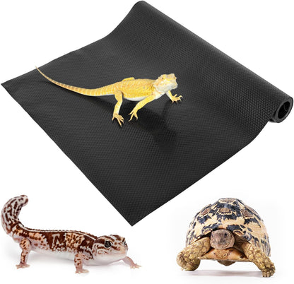 Reptile Substrate Mat Terrarium Carpet, 118" x 23.6" Non-Adhesive Reptile Terrarium Bedding Substrate Liner, Reptile Tank Accessories for Bearded Dragon,Leopard Gecko,Lizard,Tortoise