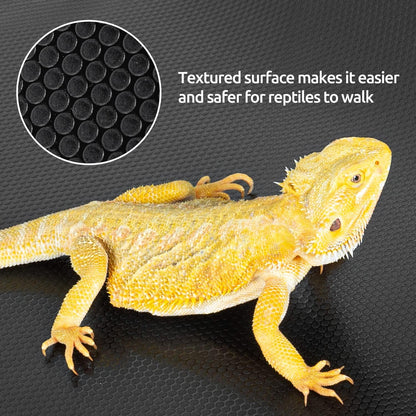 Reptile Substrate Mat Terrarium Carpet, 118" x 23.6" Non-Adhesive Reptile Terrarium Bedding Substrate Liner, Reptile Tank Accessories for Bearded Dragon,Leopard Gecko,Lizard,Tortoise