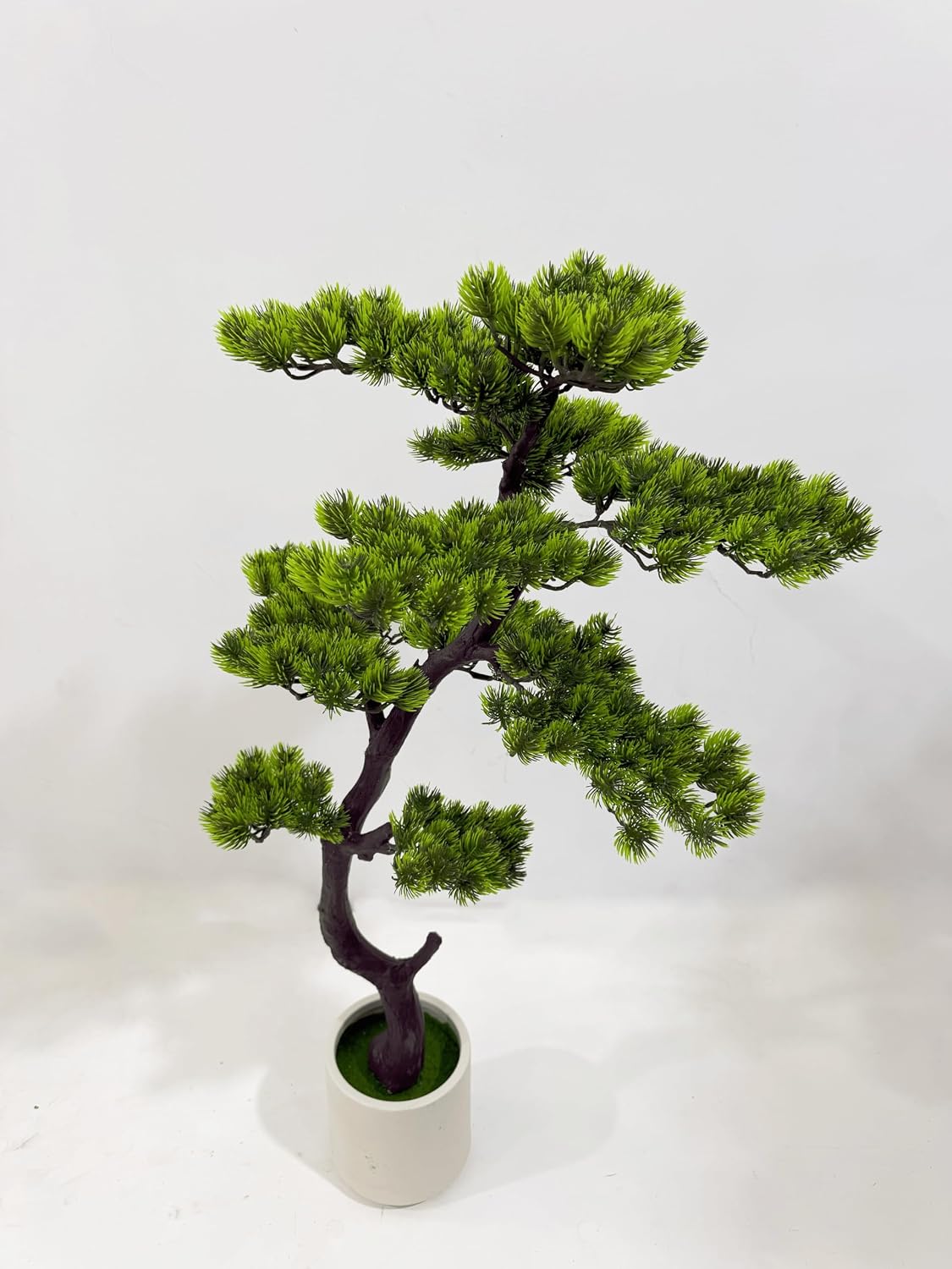 6FT Artificial Bonsai Tree in Pot – Large Realistic Cedar Tree Faux Pine Plant for Home & Office Decor, Hotel Lobby Entryway Greenery