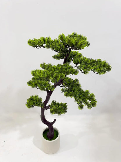 6FT Artificial Bonsai Tree in Pot – Large Realistic Cedar Tree Faux Pine Plant for Home & Office Decor, Hotel Lobby Entryway Greenery