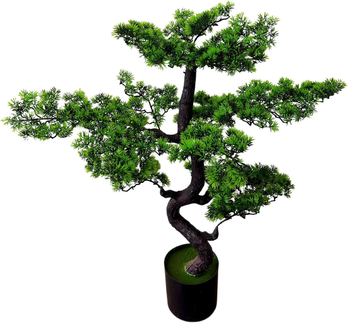 6FT Artificial Bonsai Tree in Pot – Large Realistic Cedar Tree Faux Pine Plant for Home & Office Decor, Hotel Lobby Entryway Greenery