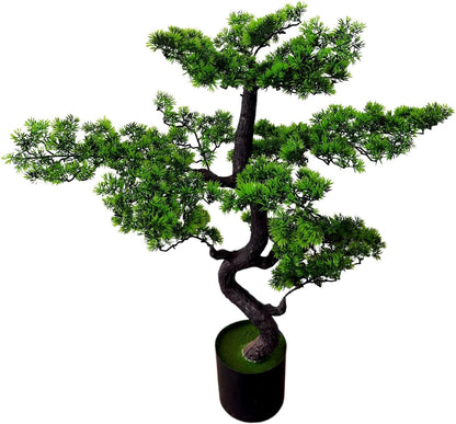 6FT Artificial Bonsai Tree in Pot – Large Realistic Cedar Tree Faux Pine Plant for Home & Office Decor, Hotel Lobby Entryway Greenery