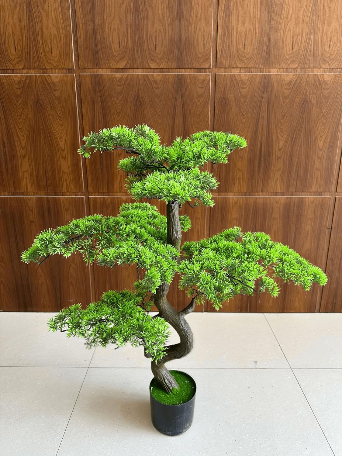 6FT Artificial Bonsai Tree in Pot – Large Realistic Cedar Tree Faux Pine Plant for Home & Office Decor, Hotel Lobby Entryway Greenery