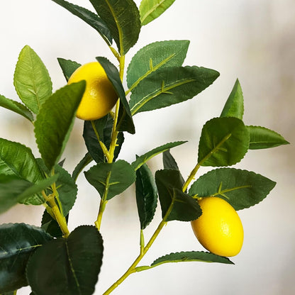 Artificial Lemon Tree 5ft Fake Lemon Plant in Pot Large Fake Floor Plants Faux Trees Indoor Outdoor Lemon for Home Living Room Bedroom Office Decor