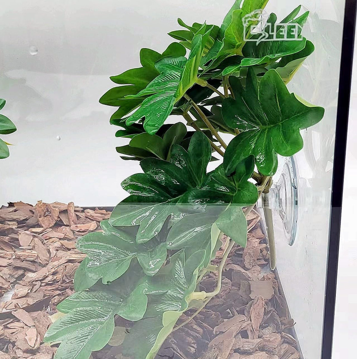 Reptile Plants for Terrarium, Hanging with Suction Cup,Tank Decor