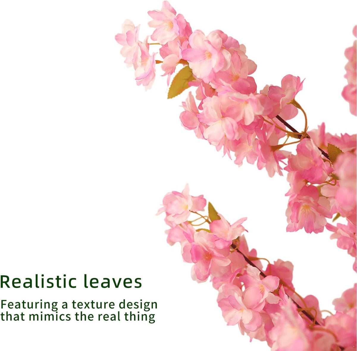 Artificial Cherry Blossom Tree 6FT Fall Decor Cherry Blossom Decor Fake Tree - Pink Tree: Realistic Sakura Flowers Pink Plant, Lifelike Silk Faux Tree for Home Living Room Office Indoor Outdoor Decor