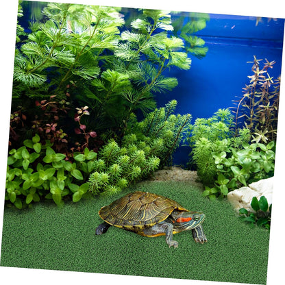 Artificial Grass Outdoor Turtle Basking Mat Reptile Terrarium Decor Durable Plastic