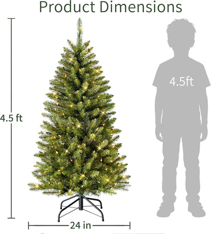 7.5ft Pre-Lit Fraser Fir Pencil Christmas Tree
