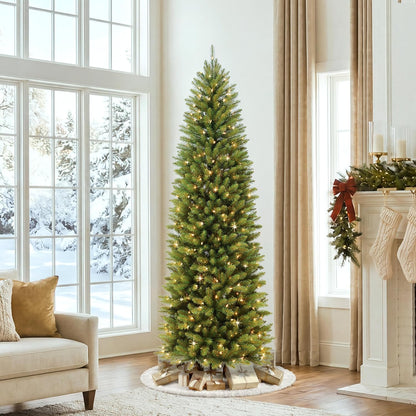 7.5ft Pre-Lit Fraser Fir Pencil Christmas Tree