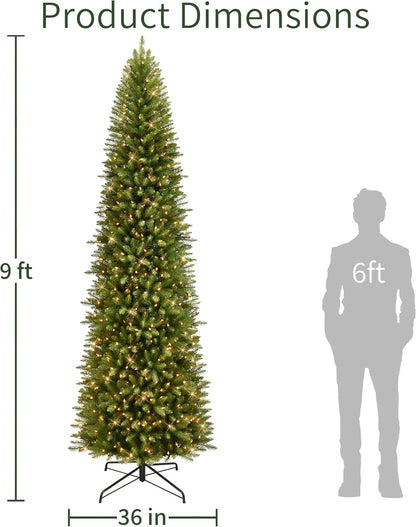 7.5ft Pre-Lit Fraser Fir Pencil Christmas Tree
